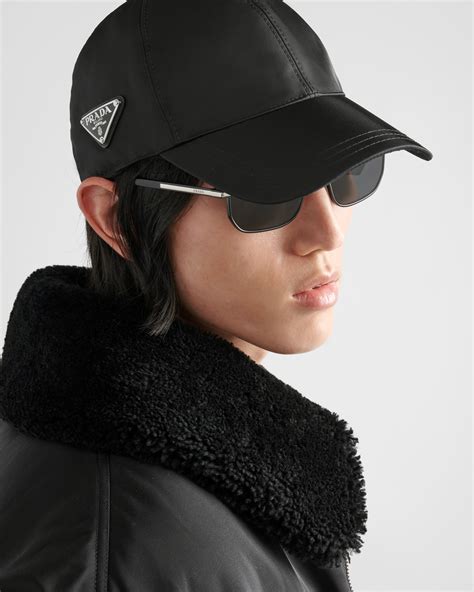 prada man cap|prada re nylon hat.